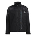 adidas Th 99 Pro Wvjk Solid Color Stripe Casual Sports Hooded Jacket Black HE9909