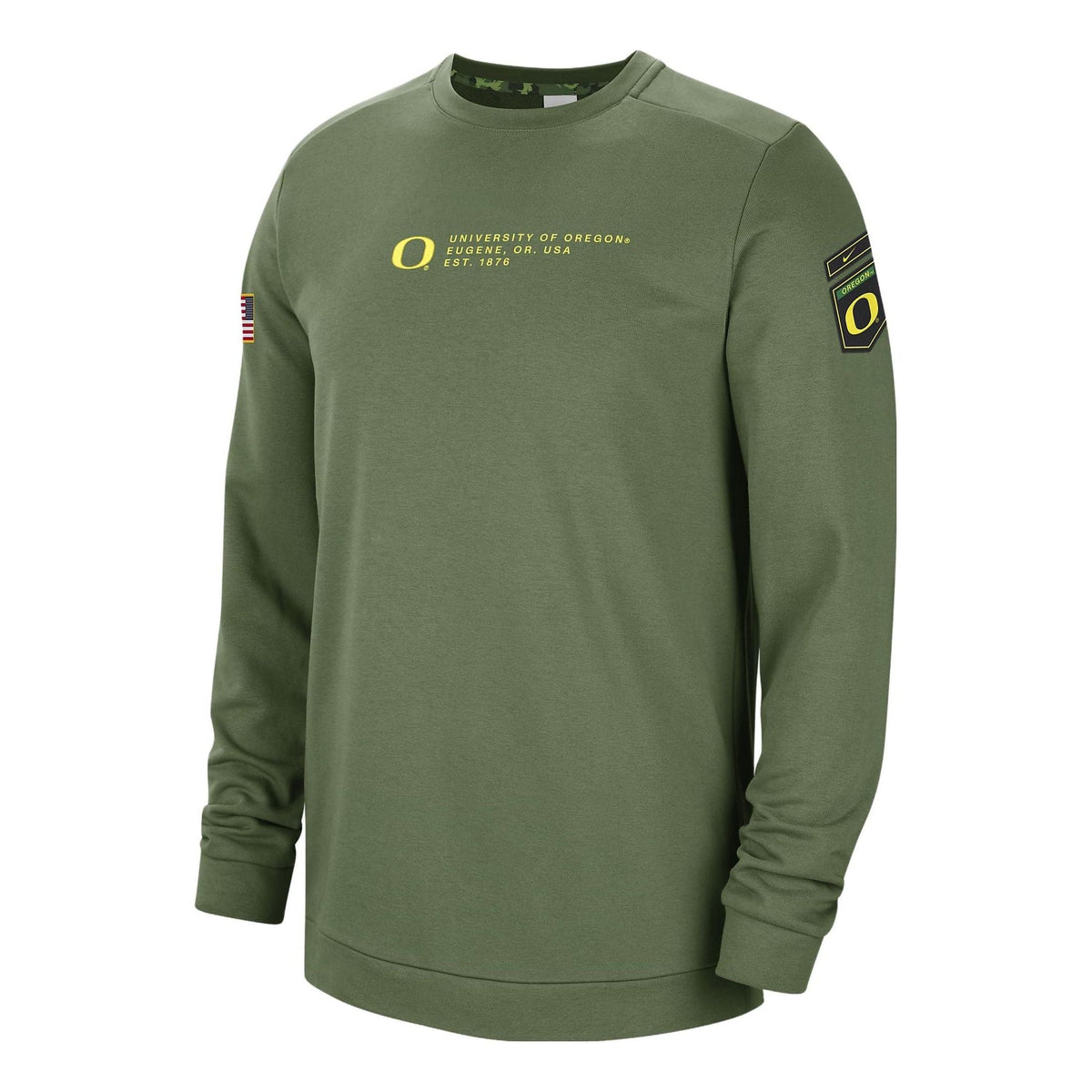 Nike Oregon Ducks Salute To Service Team Issue Crewneck 'Olive' DN1719-328