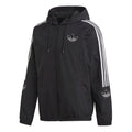 adidas originals Casual Sports Zipper Hooded Jacket Black ED4688