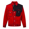 Men's Levis x FENG CHEN WANG Crossover Multiple Pockets Casual Red Jacket A1053-0000