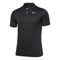 Nike Casual Solid Color Breathable Short Sleeve Polo Shirt Black CU9792-010