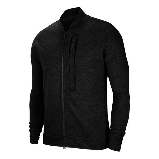 Nike Tech Fleece Casual Stand Collar Long Sleeves Jacket Black CZ1797-010