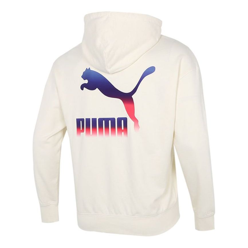 PUMA Logo Hoodie 'Cream' 534443-73