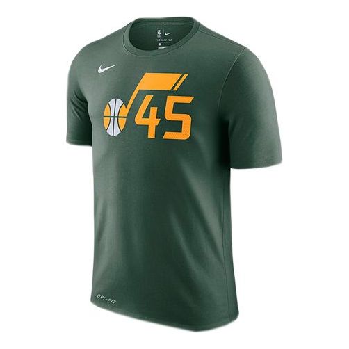Nike NBA Utah Jazz 4 No. 5 Athleisure Casual Sports Quick Dry Short Sleeve Green AO0951-323