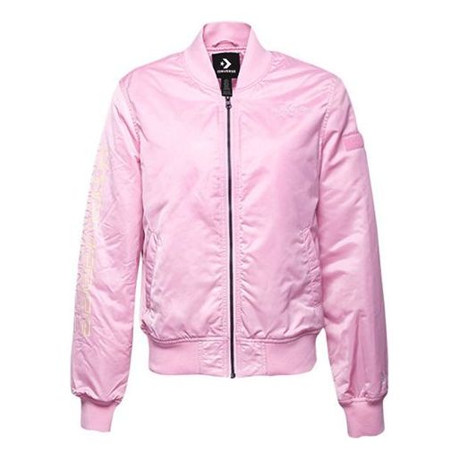 (WMNS) Converse Casual Sports Short Stand Collar Jacket Cherry Pink 10007511-A01