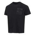 Men's adidas neo Solid Color Pocket Athleisure Casual Sports Round Neck Short Sleeve Black T-Shirt HN4705