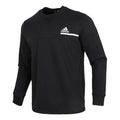 adidas Logo Stamping Sports Casual Cover Round Collar Men's Black GM6538