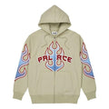 Palace Flame Zip Hoodie 'Olivegreen' P23CS104