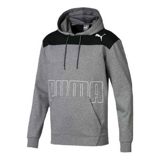 PUMA Modern Logo Sports Fleece Hoodie 'Grey' 844167-03
