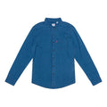 Men's Levis Casual Pure Cotton Stripe Long Sleeves Blue Shirt 86619-0000