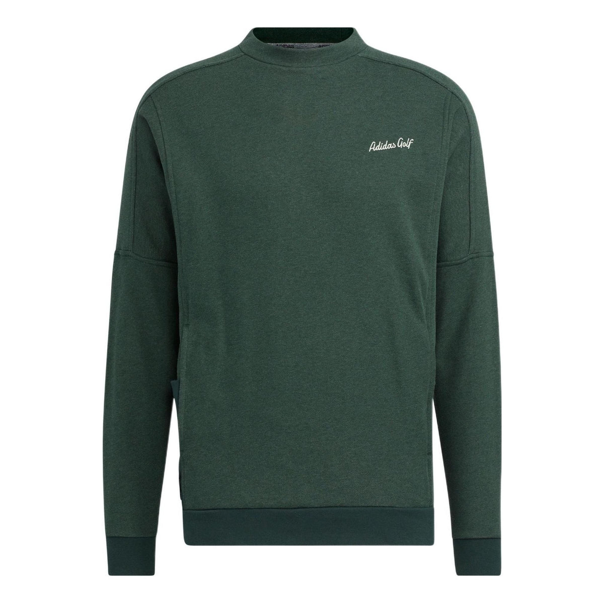Men's adidas Gt Crew Sw Solid Color Alphabet Embroidered Round Neck Pullover Long Sleeves Green HG3262