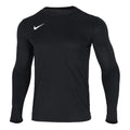 Men's Nike Solid Color Logo Athleisure Casual Sports Long Sleeves Black T-Shirt BV6707-010