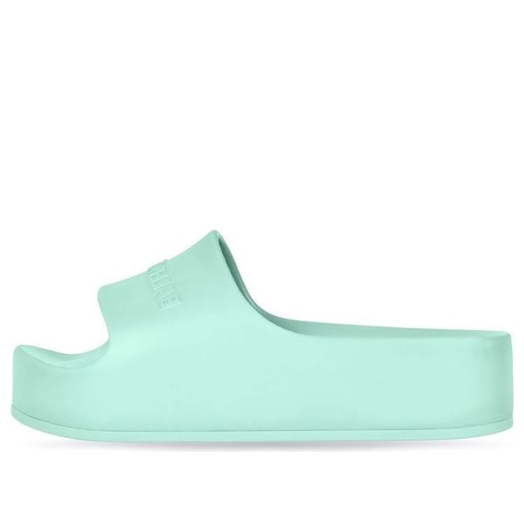 (WMNS) Balenciaga Chunky Slides 'Aqua Green' 654315W1S894598