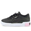 (TD) PUMA Cali Casual Board Shoes Black/White/Pink 368861-01