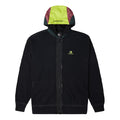 Converse Contrast Color Stitching Zipper Hooded Jacket Couple Style Black 10022614-A03