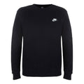 Men's Nike Sportswear Club Crew FT Casual Sports Round Neck Pullover Long Sleeves Black BV2666-010