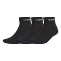 adidas neo Hc Ankle 3pp Solid Color Athleisure Casual Sports Socks Black GE6128