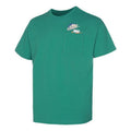 Men's Nike Logo Pattern Round Neck Short Sleeve Green T-Shirt DV3316-350