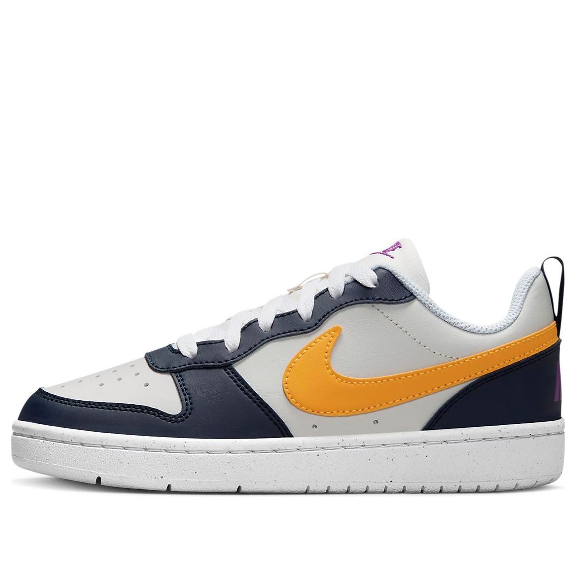 (GS) Nike Court Borough Low Recraft 'White Navy Gold' HJ3482-071