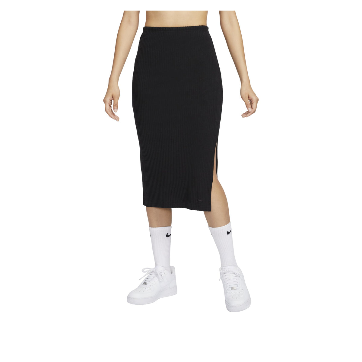 (WMNS) Nike Sportswear Chill Rib Skirt 'Black' FQ1637-010