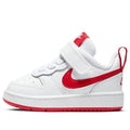 (TD) Nike Court Borough Low 2 White/Red BQ5453-103