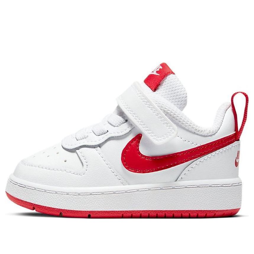 (TD) Nike Court Borough Low 2 White/Red BQ5453-103