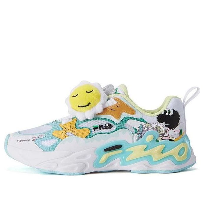(GS) FILA Fashion Running Sneakers 'White Blue Yellow' K15B224103FWG
