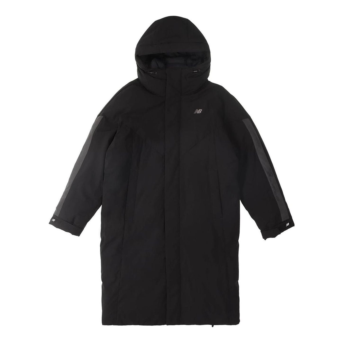 New Balance Street Style Long Down Jacket Asia Sizing 'Black' NQ94R041-BK
