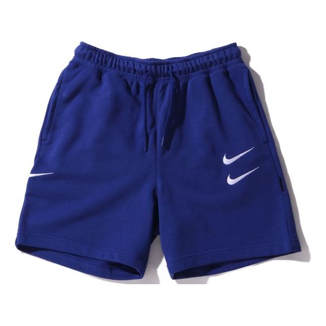 Nike Swoosh French Terry Short Casual Sports Shorts Blue CJ4883-455