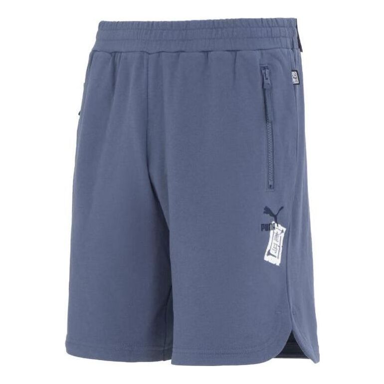 PUMA Logo Casual Shorts 'Blue' 677521-56