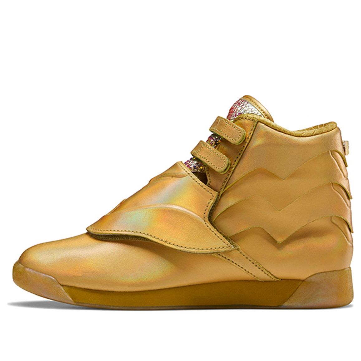 (WMNS) Reebok Wonder Woman 1984 x Freestyle Hi 'Golden Eagle Armor' FW4667