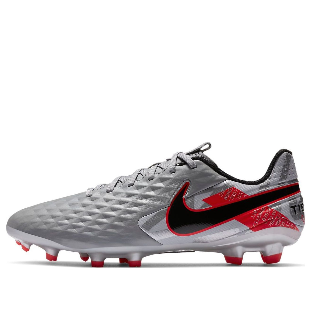 Nike Tiempo Legend 8 Academy MG 'Metallic Grey Crimson' AT5292-906