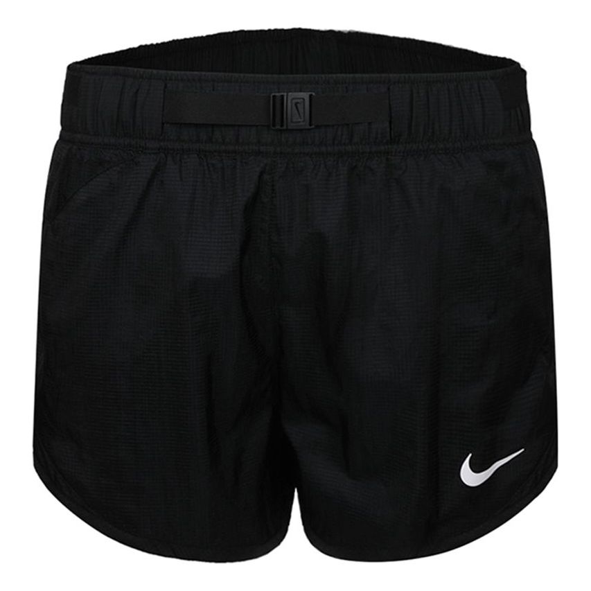 (WMNS) Nike Belt Design Breathable Casual Sports Running Shorts Black CJ2430-010