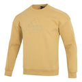 Men's adidas Th Mh Crew Sports Solid Color Casual Round Neck Khaki HM5155