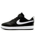 (PS) Nike Court Borough Low 2Velcro 'Black White' BQ5451-002