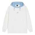 (WMNS) New Balance Logo Fleece Hoodie Asia Sizing 'White Blue' AWT13346-AS9
