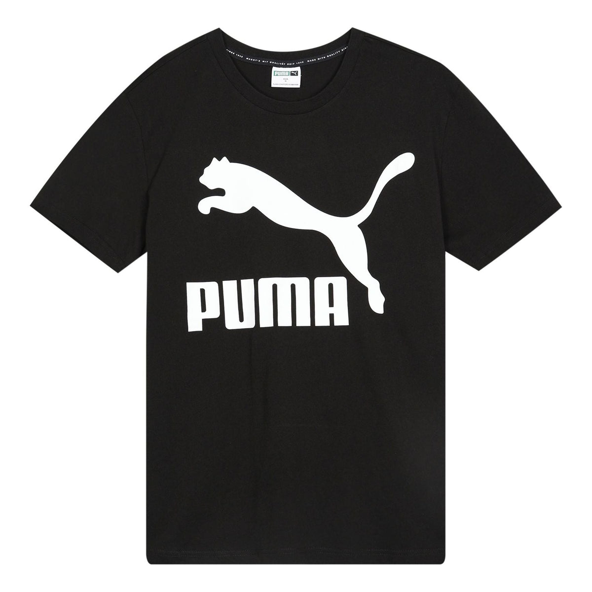 PUMA Casual Sports Round Neck Breathable Short Sleeve Black 596535-01