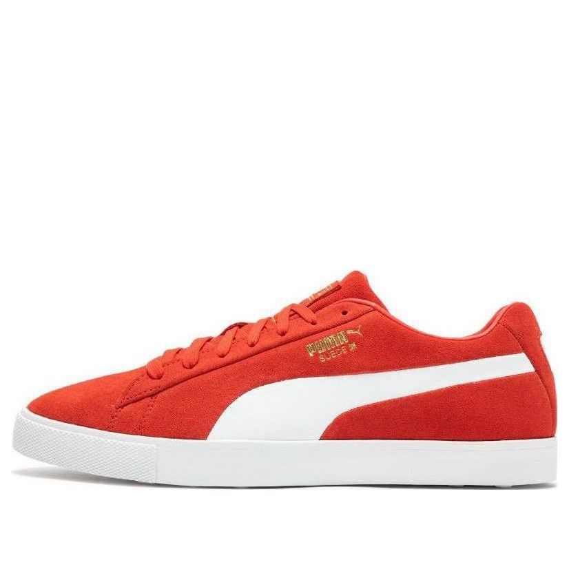 PUMA Fusion Suede For All Time LE Golf Shoes 'Red White' 379823-01