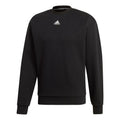 adidas M Mh 3s Crew Casual Sports Solid Color Round Neck Black DX7654