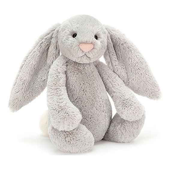 Jellycat Bashful Bunny Medium Plush 'Silver' BAS3BS