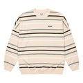 Palace Stripe Drop Shoulder Crew 'Stone' P22ES064