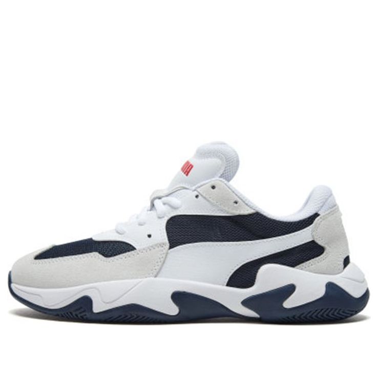 PUMA Storm Adrenaline Low White casual sneakers shoes 'Black White' 369797-01