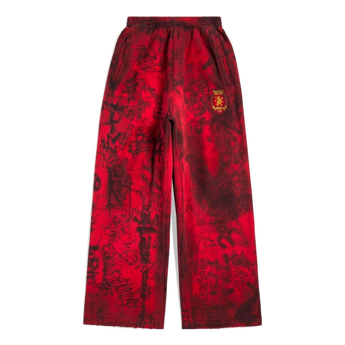Balenciaga Skater Graffiti Baggy Sweatpants 'Red' 740028TOVA86400