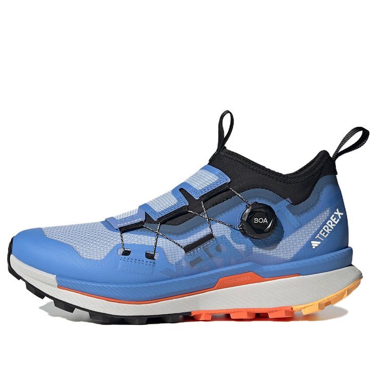 adidas Terrex Agravic Pro Trail Running Shoes 'Blue Dawn Impact Orange' HR1079