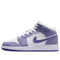 (GS) Air Jordan 1 Mid 'Dusty Amethyst White Court Purple' DQ8423-500