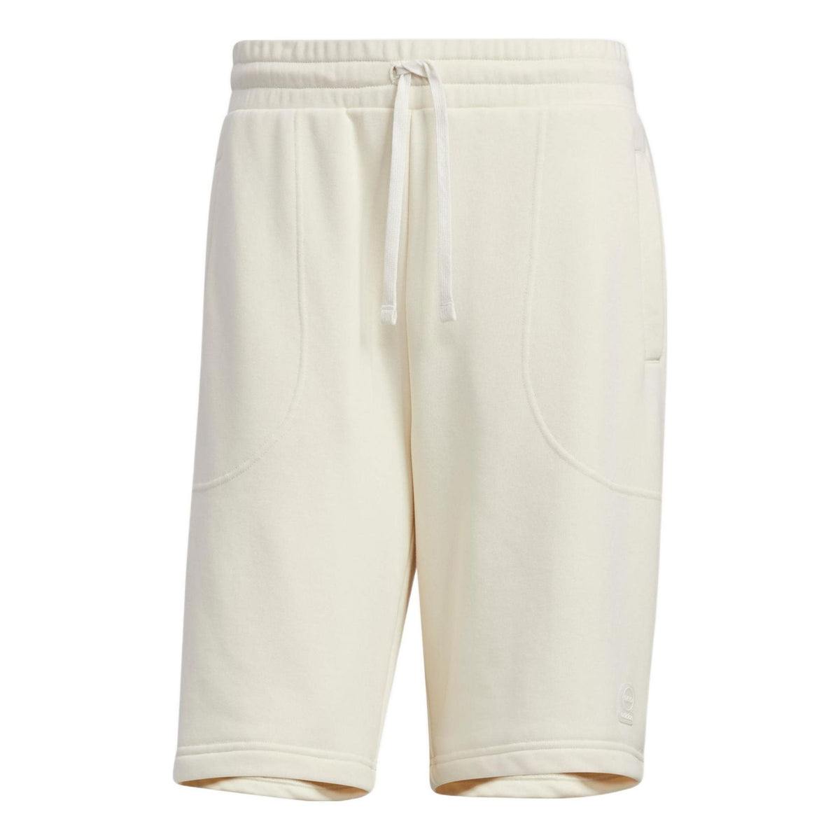 adidas neo Solid Color Lacing Casual Straight Shorts Unisex White HS6820