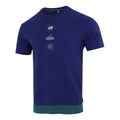 adidas Alphabet Logo Word Casual Sports Short Sleeve Blue HE9922