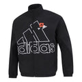 Men's adidas Mh Bp3 Wvjkt Large Logo Athleisure Casual Sports Woven Jacket Autumn Black HP1433