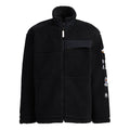 adidas neo logo Casual Stand Collar Windproof Sports Jacket Black HG9030