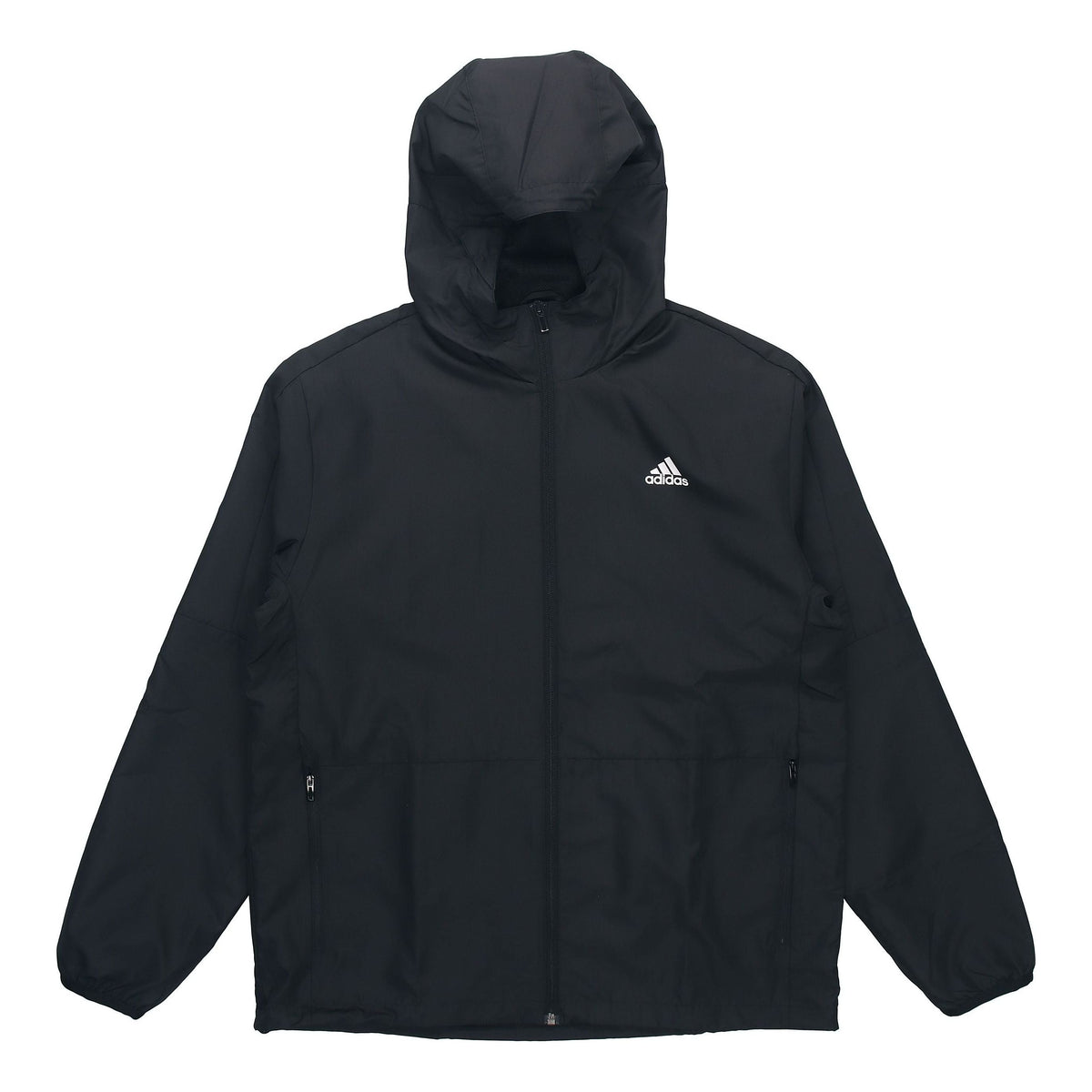 Men's adidas Mh Lite Wvjkt Athleisure Casual Sports Hooded Solid Color Woven Jacket Autumn Black HM2976